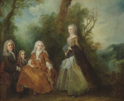 Familie im Park von Nicolas Lancret